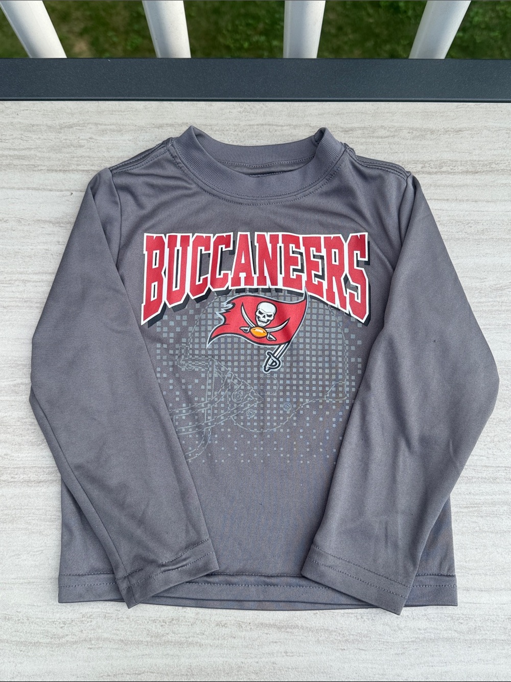 NFL Buccaneers Gray Long Sleeve 2T Shirt Tampa bay
